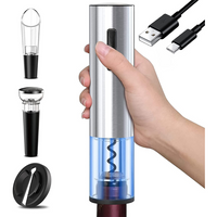 Thumbnail for Automatic Electric Wine Bottle Corkscrew Opener with Foil Cutter, Rechargeable 