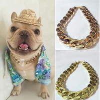 Thumbnail for Kubanisches Glieder-Sicherheitshalsband für Haustiere mit dicker Goldkette