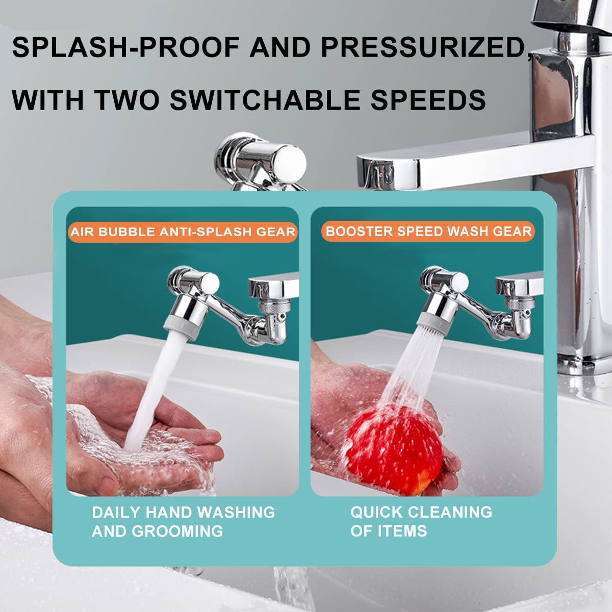Slicier - 1080 Rotating Faucet & Splash Filter