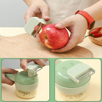 Thumbnail for Slicer – 4-in-1 tragbares elektrisches Gemüseschneider-Set