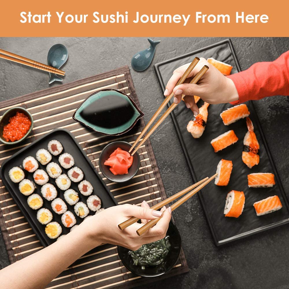Appareil Sushi, Kit de Fabrication de Sushi 14 Pièces, Kit Sushi