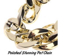 Thumbnail for Kubanisches Glieder-Sicherheitshalsband für Haustiere mit dicker Goldkette