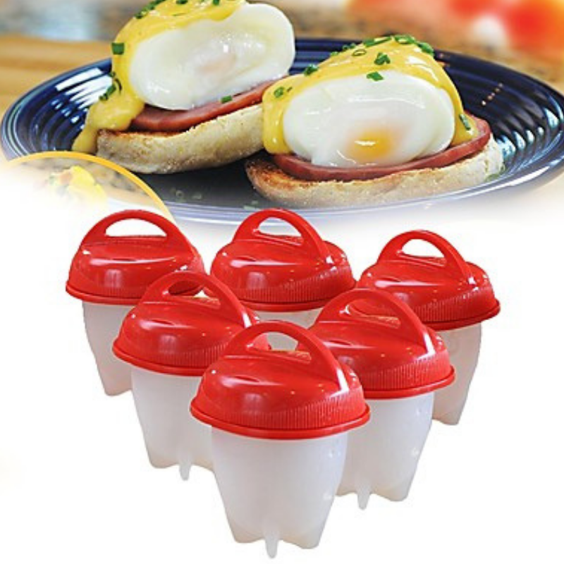 Hard Boiled Eggs without Shell, 6 & 12 Egg Cups