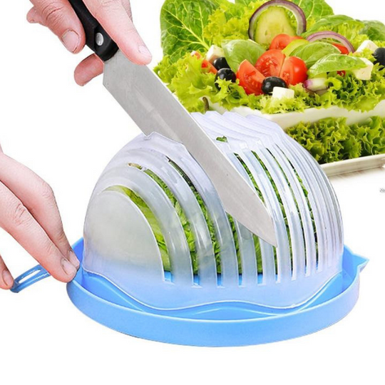Salad Cutter Bowl, NOSIVA 60 Seconds Salad Maker Vegetable Cutter Bowl  Healthy Fresh Quick Fruit Salad Maker, Salad Chopper / Spinner with  Container, Great Helper for Home Kitchen, White