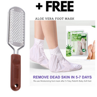 Thumbnail for Foot File Pedicure + Aloe Vera Foot Mask