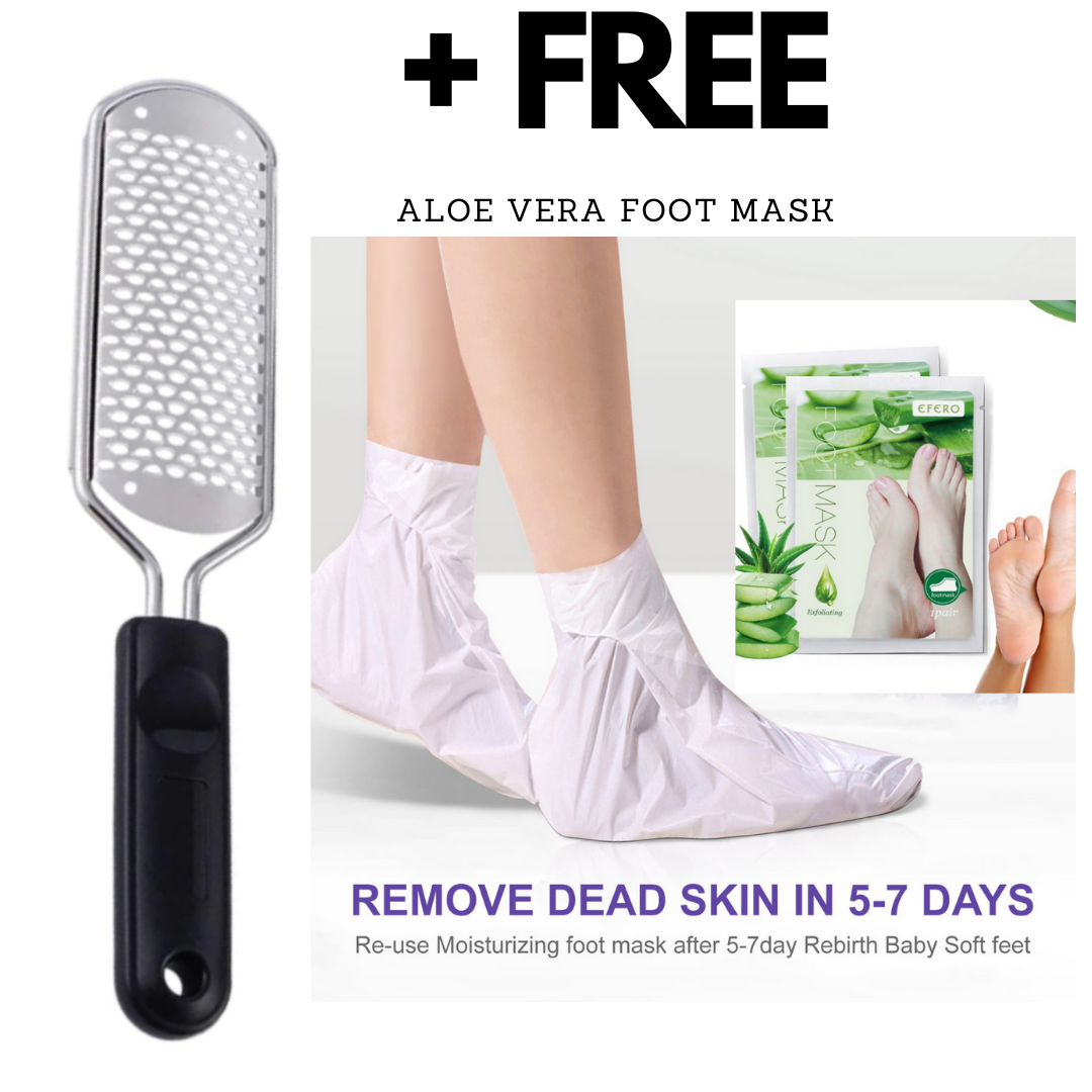 Foot File Pedicure + Aloe Vera Foot Mask