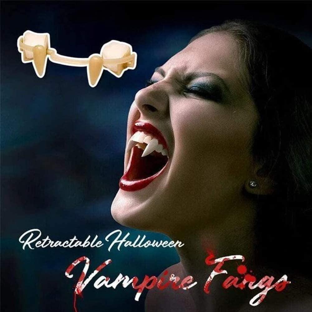 Halloween Retractable Vampire Fangs  Braces Vampire Fake Teeth Kit