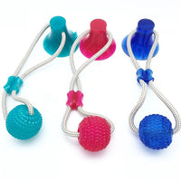 Thumbnail for Dog Chew Suction Cup Tug of War Toy Multifunction Interactive Pet