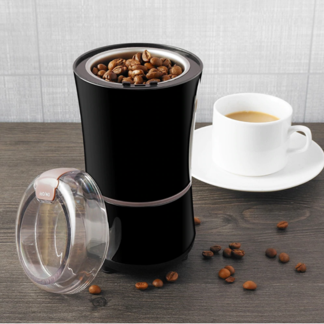 Electric Coffee Grinder Stainless Steel Cup Washable Sharp Knife