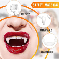 Thumbnail for Halloween Retractable Vampire Fangs  Braces Vampire Fake Teeth Kit