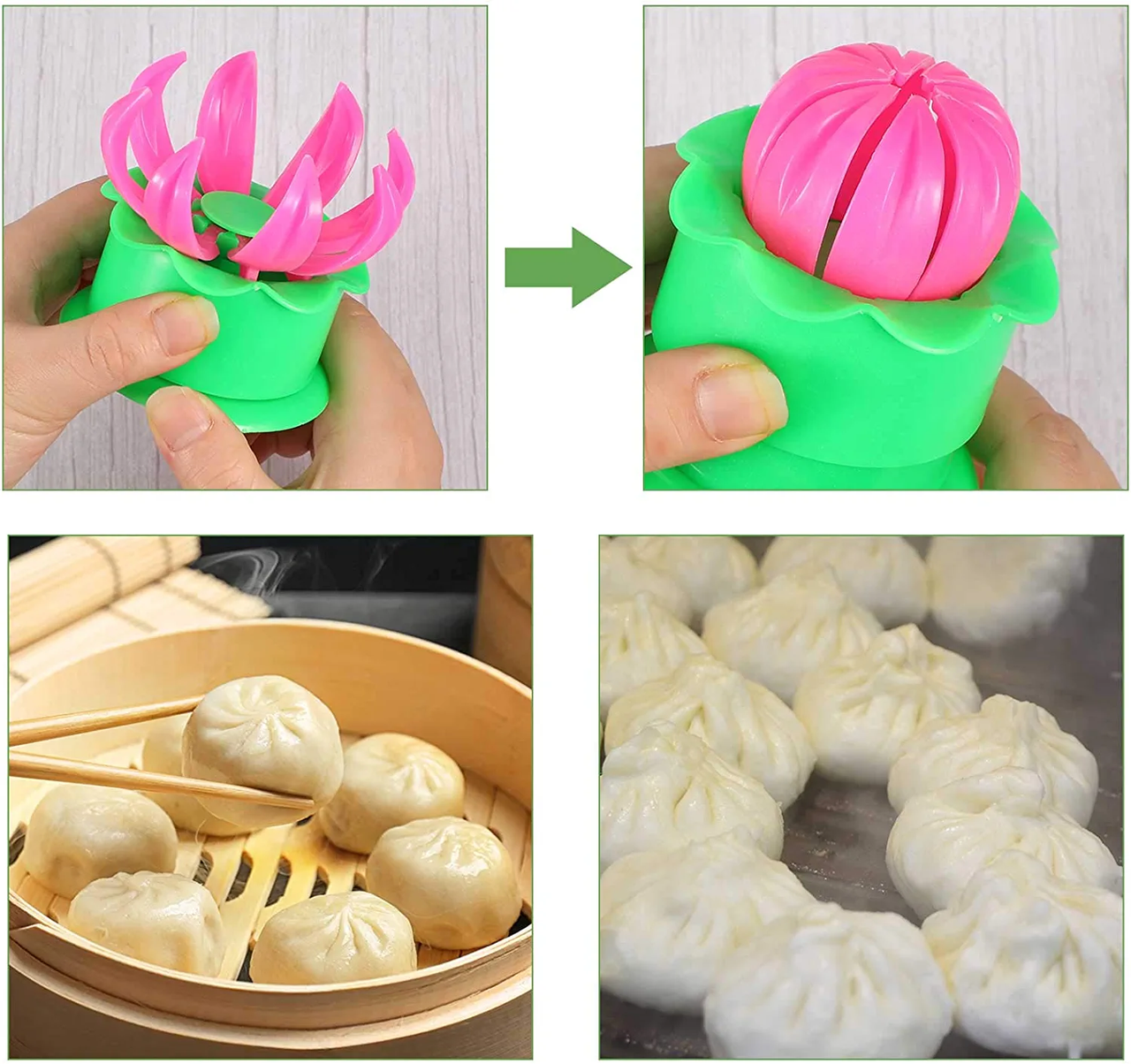 Dumpling momo s Doughzone - Gyoza Chicken & Soup Dumplings - Potsticker  Shumai Xiaolongbao Maker – Slicier