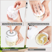 Thumbnail for Electric Mini Garlic Chopper, 250ml Food Mincer Onion Cutter | Slicier