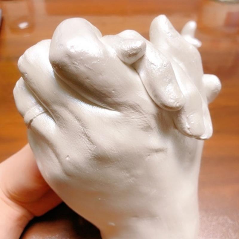 Hand Casting Kit Diy Hands Plaster Molding Sculpture Set Holding Craft For  Couples