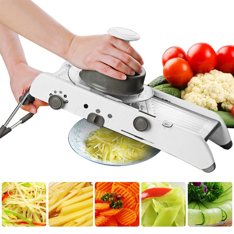 Mandoline Food Slicer, Adjustable Mandoline Slicer for Kitchen, Stainless  Steel Mandolin Vegetable Chopper for Potato/Tomato/Onion, Vegetable Slicer
